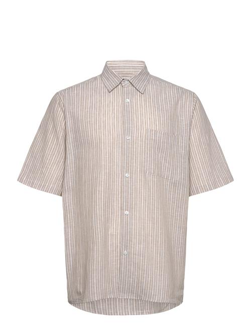 Mads Nørgaard | Cotton Linen Victor Stripe Shirt Ss | L