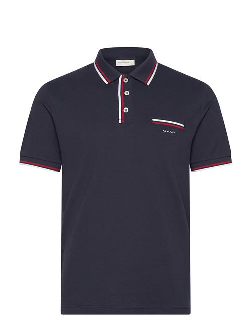 GANT | 2-Col Tipping Ss Pique Polo | M