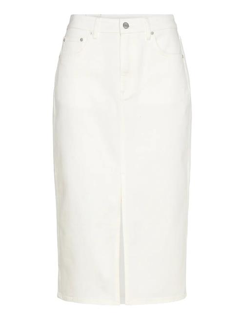 GANT | Midi White Denim Skirt | 38