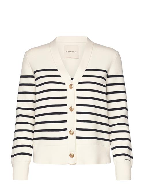 GANT | Striped Cotton Cardigan | M