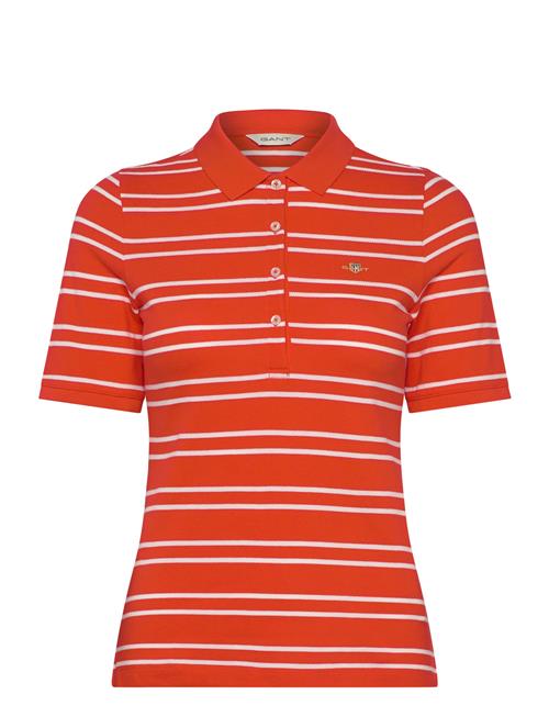 Gant | Slim Stripe Shield Ss Pique Polo | L