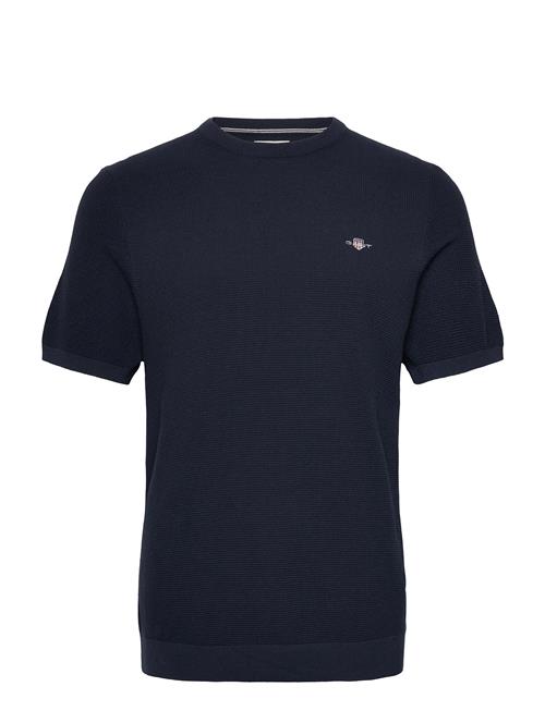 GANT | Micro Textured Cotton Ss C-Neck | L