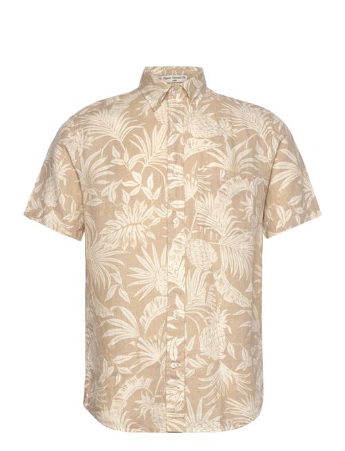 GANT | Reg Botanical Linen Print Ss Shirt | S
