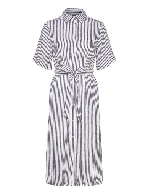 GANT | Reg Linen Striped Shirt Dress | 40