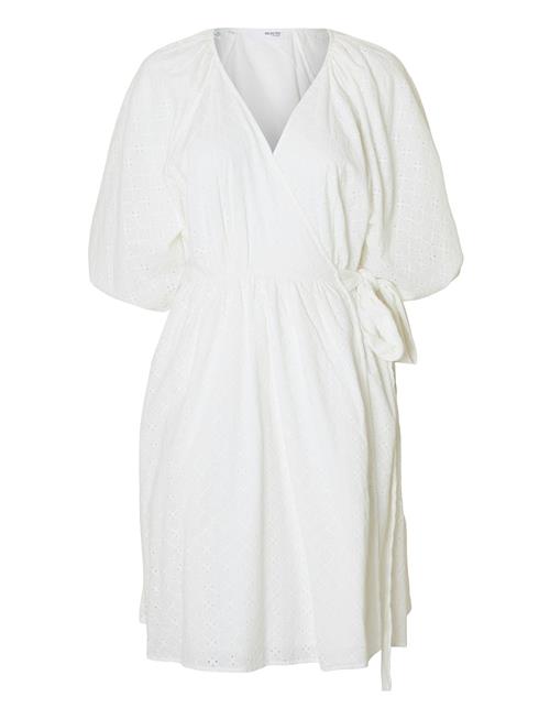 Selected | Slfhannah 2/4 Short Wrap Broderi Dress D | 38