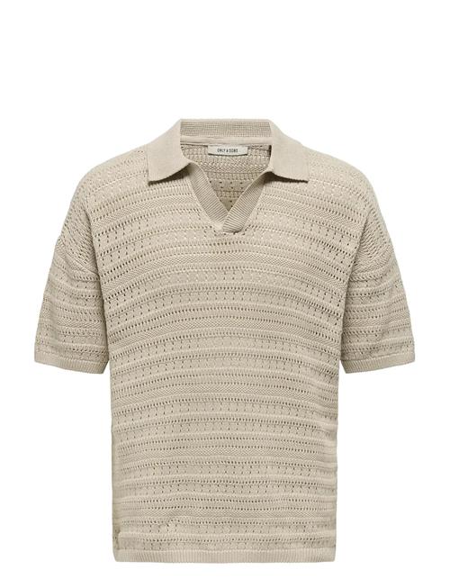 ONLY & SONS | Onsgrayson Ds 5 Chochet Polo Knit Noos | L