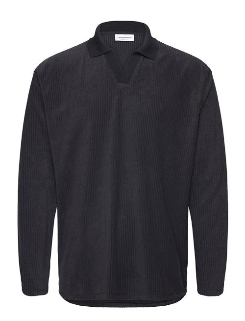 Lindbergh | V-Neck Jacquard Polo L/S | L