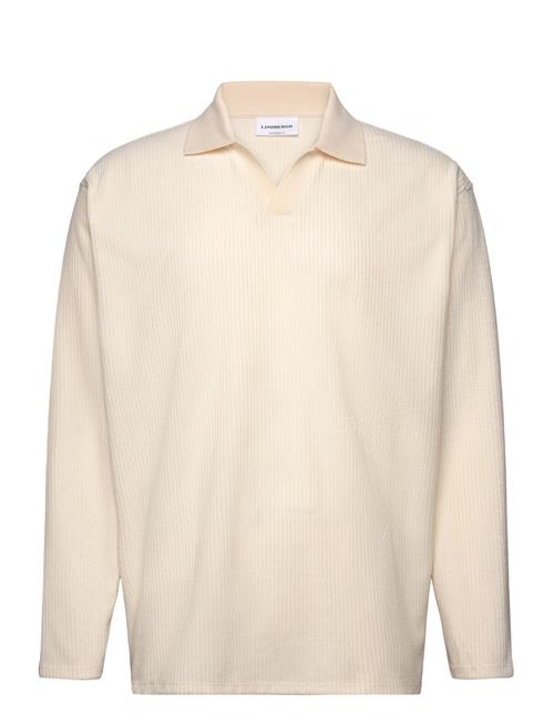 Lindbergh | V-Neck Jacquard Polo L/S | XXL