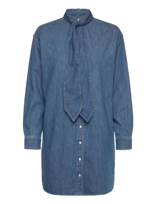 Lauren Ralph Lauren | Denim Tie-Neck Shirtdress | 34