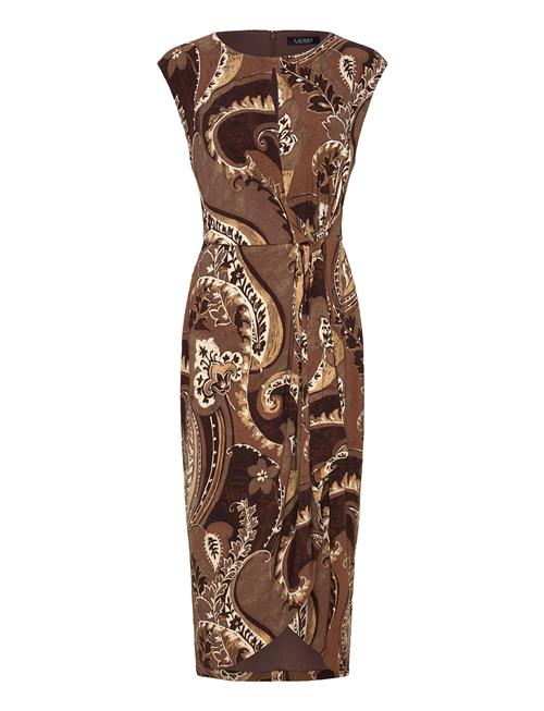 Lauren Ralph Lauren | Paisley Stretch Jersey Tie-Front Dress | 38