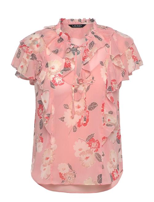 Lauren Ralph Lauren | Floral Ruffle-Trim Georgette Blouse | S