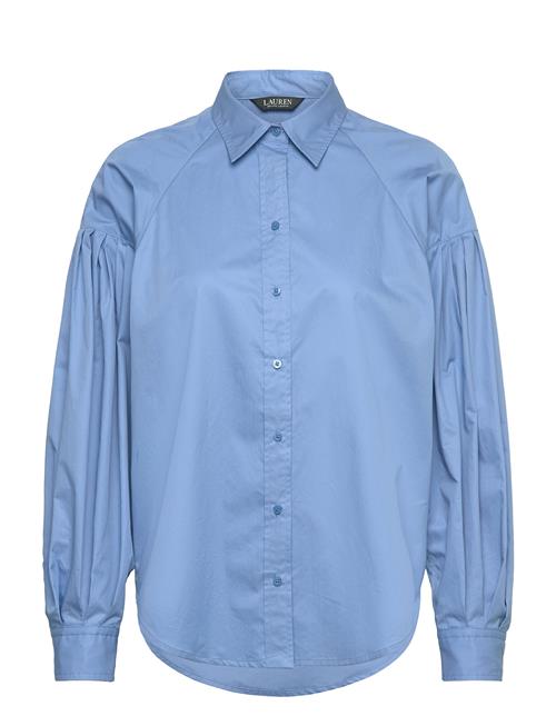 Lauren Ralph Lauren | Cotton Poplin Blouson-Sleeve Shirt | XS