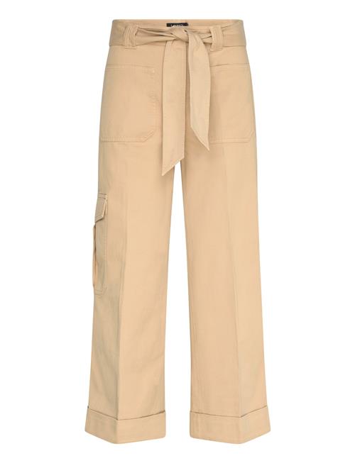 Lauren Ralph Lauren | Pleated Cotton Twill Wide-Leg Cargo Pant | 42