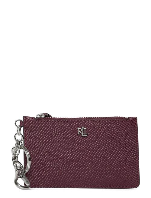 Lauren Ralph Lauren | Crosshatch Leather Zip Card Case | ONE SIZE