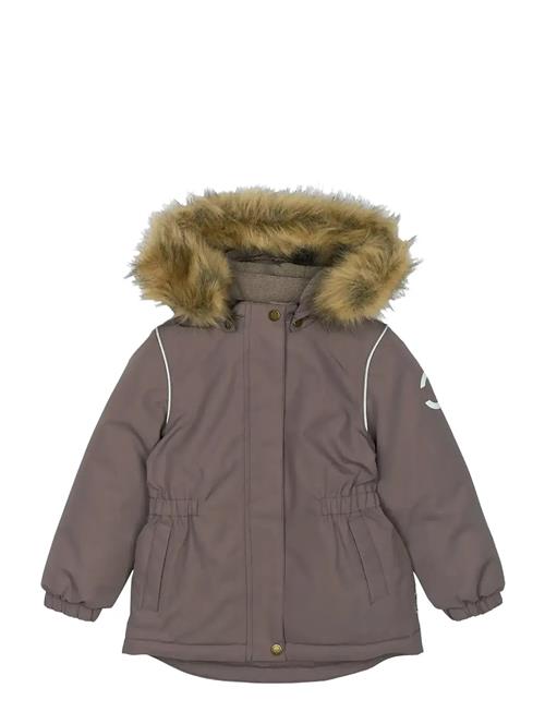 mikk-line | Winter Jacket Waist Solid W. Fake F | 116