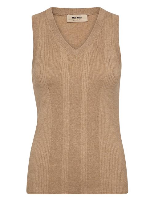 MOS MOSH | Mmrelena Tani Rib V-Neck Tank Top | XS