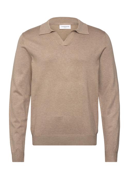 Lindbergh | Ecovero L/S V-Neck Polo | L