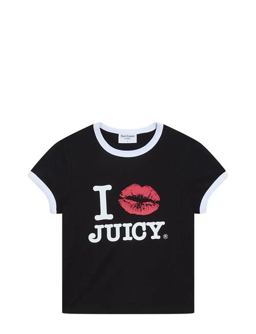 Juicy Couture | I ‘Kiss’ Jc Fitted Ringer Tee | XL