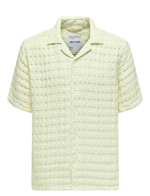 ONLY & SONS | Onsbraddock Reg Ss Resort Waffle Shirt | XXL