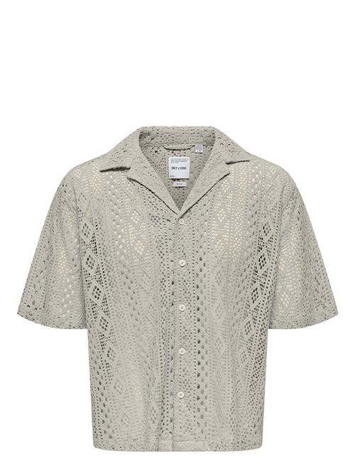 ONLY & SONS | Onsnovak Rlx Resort Ss Lace Shirt | XL