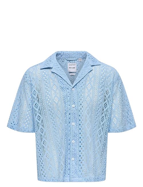 ONLY & SONS | Onsnovak Rlx Resort Ss Lace Shirt | XL