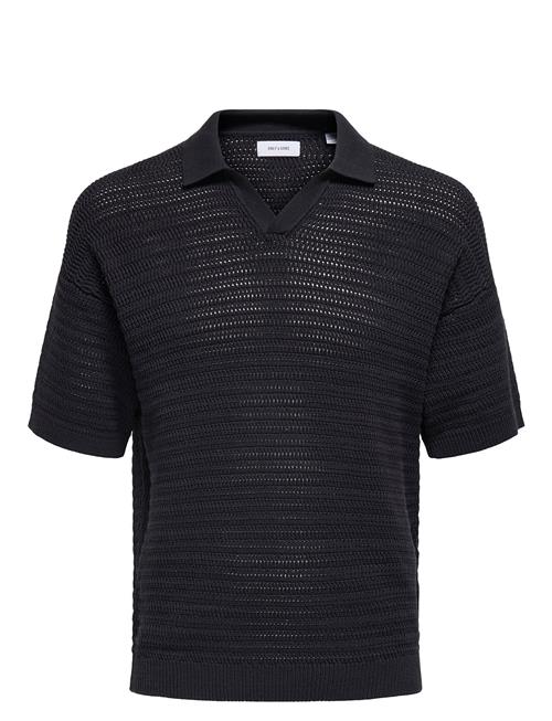 ONLY & SONS | Onsthiago Ds 7 Ss Resort Crochet Polo | XS