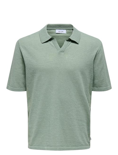 ONLY & SONS | Onsgeorge Reg 12 Linen Ss Polo Knit | XL
