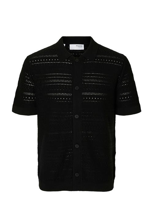 Selected | Slhpalo Ss Knit Crochet Polo Cardigan | S