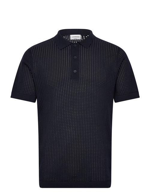 Lindbergh | Crochet Knitted S/S V-Neck Polo | XXL