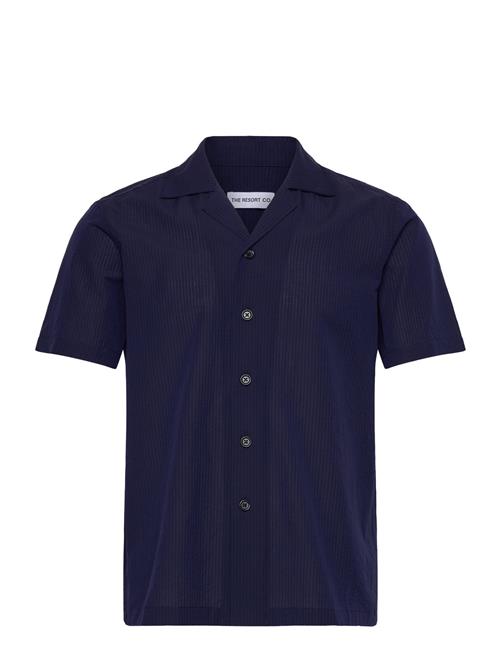 The Resort Co. | Seersucker Resort Shirt Navy | L