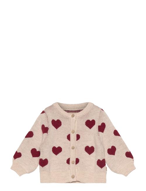 Wheat | Jacquard Cardigan Hearts | 92