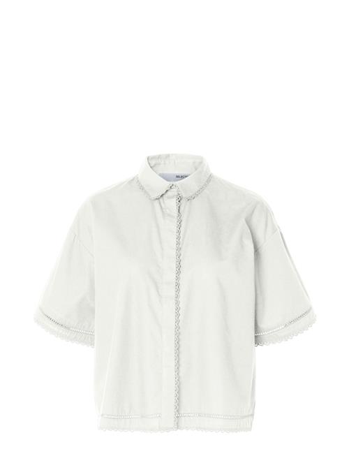 Selected | Slfnovi Ss Crochet Detail Shirt B | 38