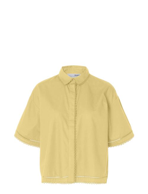 Selected | Slfnovi Ss Crochet Detail Shirt B | 40
