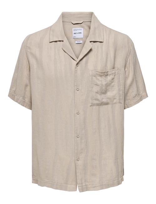ONLY & SONS | Onsrobert Ss Resort Linen Shirt 0253 | M