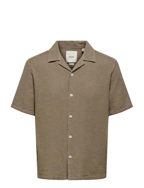 ONLY & SONS | Onsbertil Waffle Ss Resort Shirt | XS