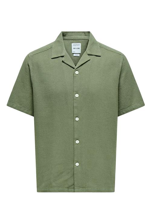 ONLY & SONS | Onsbertil Waffle Ss Resort Shirt | L