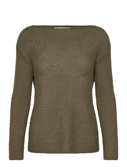 Mango | Openwork Knitted Boat-Neck Sweater | S