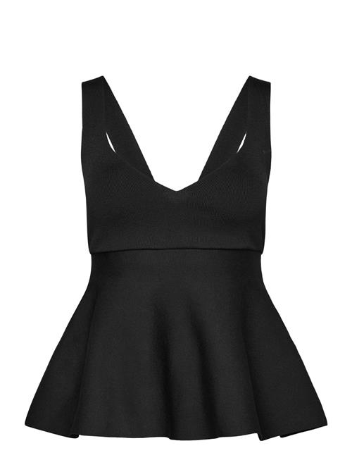 Mango | Fine-Knit Peplum Top | S