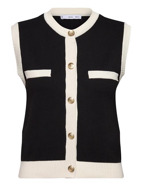 Mango | Knitted Waistcoat With Contrast Piping | S