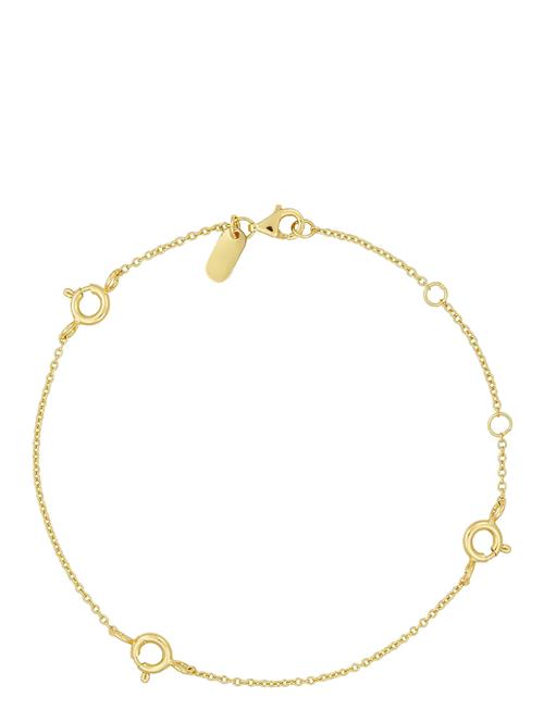 Design Letters | Ruth Anchor Charm Lock Bracelet, Gold Plated | ONE SIZE