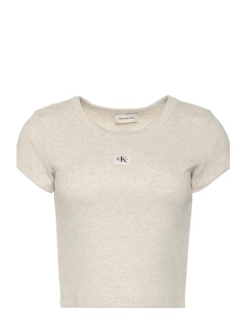 Calvin Klein Jeans | Woven Label 2X2 Baby Rib Baby Te | XXS