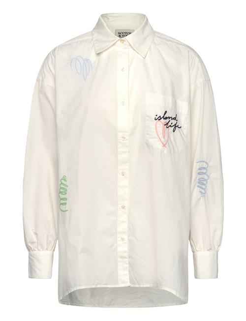 Scotch & Soda | Embroidered Poplin Shirt | 36