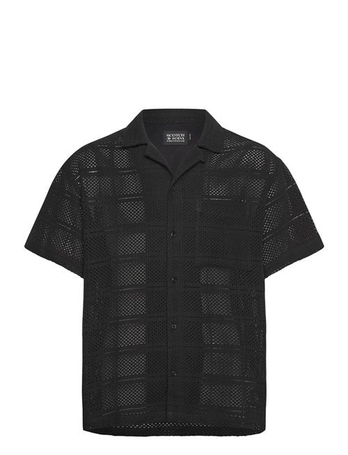 Scotch & Soda | Crochet Short-Sleeved Relaxed-Fit Shirt | M