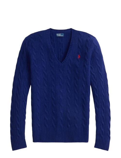 Polo Ralph Lauren | Cable-Knit Wool-Cashmere V-Neck Sweater | S