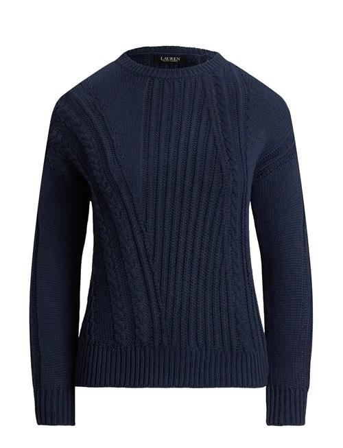 Lauren Ralph Lauren | Pointelle-Knit Cotton Crewneck Sweater | S