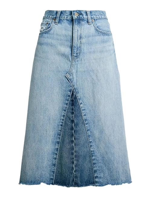 Polo Ralph Lauren | Paneled Denim A-Line Skirt | 28