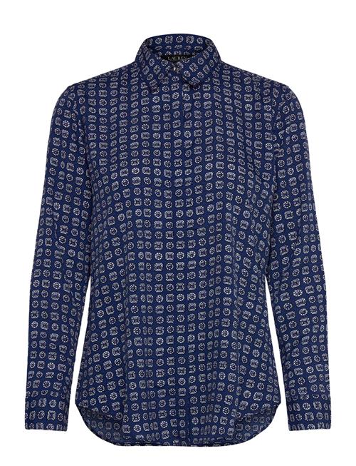 Lauren Ralph Lauren | Classic Fit Geo-Print Crepe Shirt | M