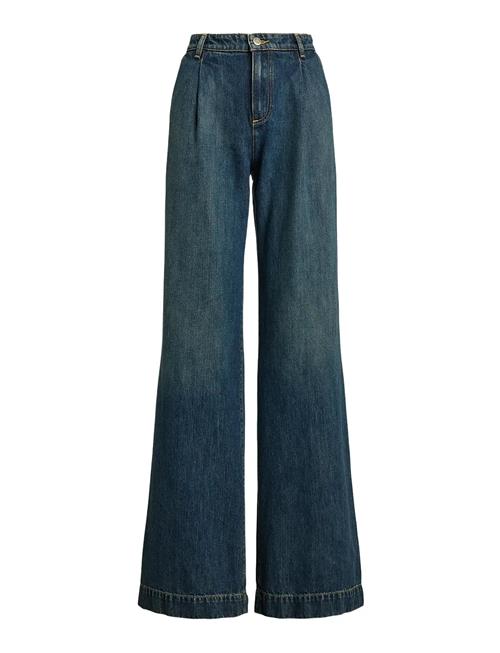 Lauren Ralph Lauren | High-Rise Pleated Wide-Leg Jean | 42