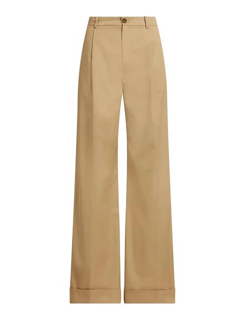 Lauren Ralph Lauren | Pleated Cotton Twill Wide-Leg Pant | 36