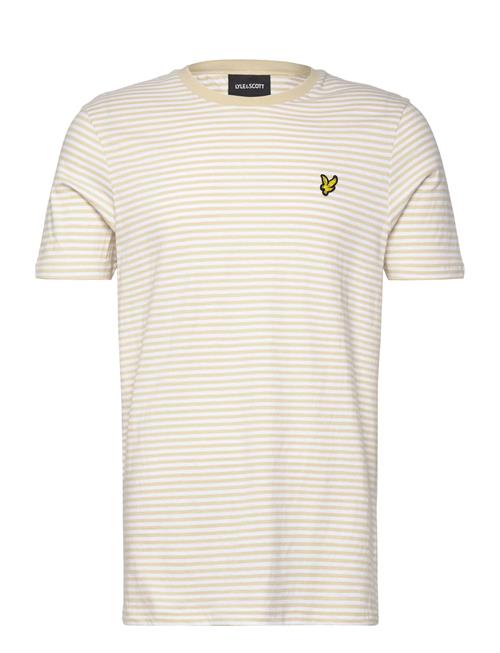 Lyle & Scott | Linen Blend Breton Stripe T-Shirt | XL